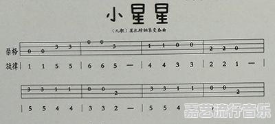 尤克里里最简单的不用按弦的曲子，尤克里里简单曲谱