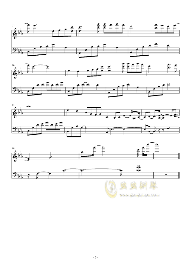 夜的钢琴曲5简谱_夜的钢琴曲5简谱c(2)