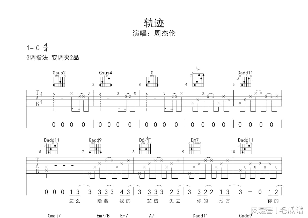 说好不哭吉他谱_说好不哭吉他谱吉他专家_说好不哭吉他独奏谱