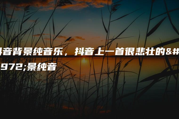 抖音背景纯音乐，抖音上一首很悲壮的背景纯音