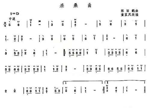 初学简单古筝流行曲谱