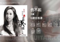 伤不起吉他谱,王麟歌曲,G调高清图,6张六线原版简谱