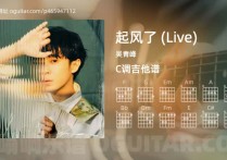 起风了 (Live)吉它谱,吴青峰歌曲,C调高清图,4张六线简谱