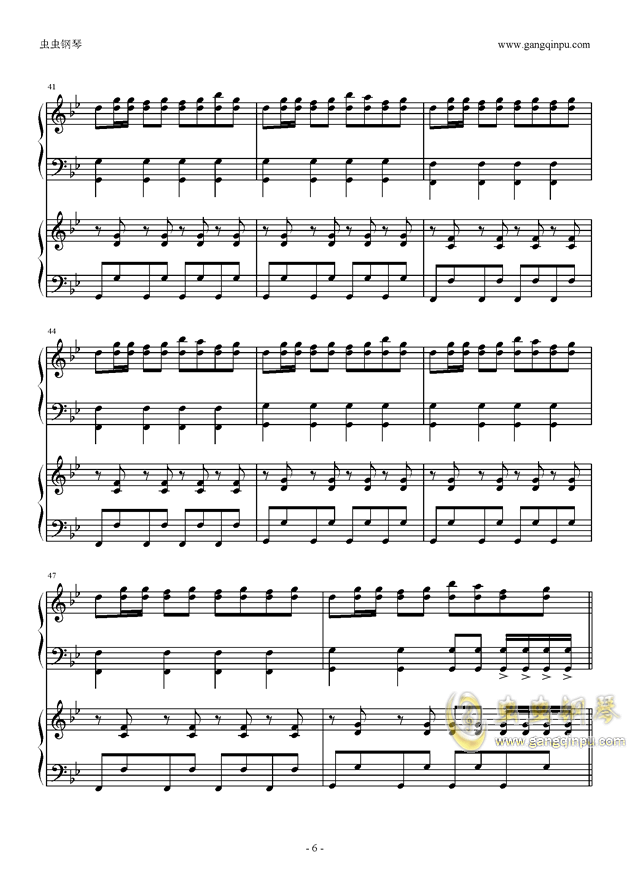 小钢琴曲谱_钢琴简单曲谱(3)