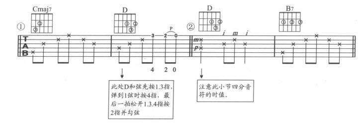 吉他谱丁香花简谱_吉他丁香花乐谱_丁香花吉他谱