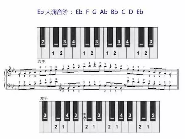 初学钢琴指法（钢琴指法口诀一览表）