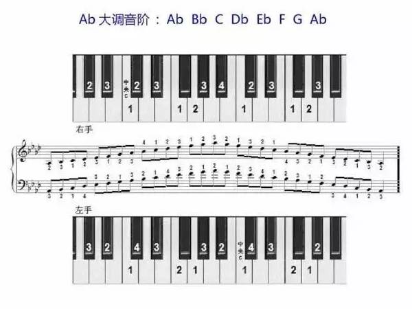 初学钢琴指法（钢琴指法口诀一览表）