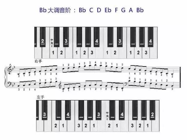 初学钢琴指法（钢琴指法口诀一览表）