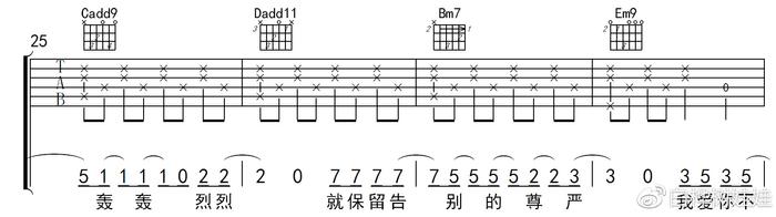 于文文《体面》超原版吉他编配教学及扒歌体会（by白桦树娃娃）