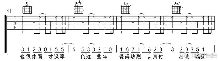 于文文《体面》超原版吉他编配教学及扒歌体会（by白桦树娃娃）