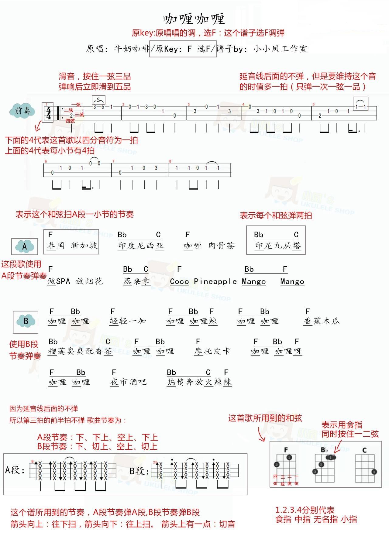 尤克里里谱好想你_好想好想尤克里里弹唱教学_好想你尤克里里谱