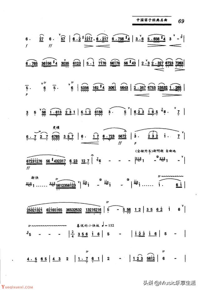 5首竹笛代表作，华夏民族特色中国笛子
