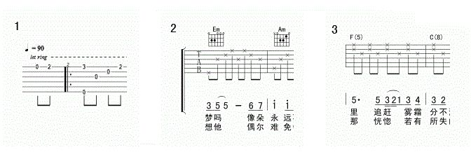 吉他谱看法_吉他谱看不懂的符号_吉他谱怎么看