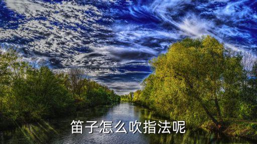 笛子怎么吹指法呢