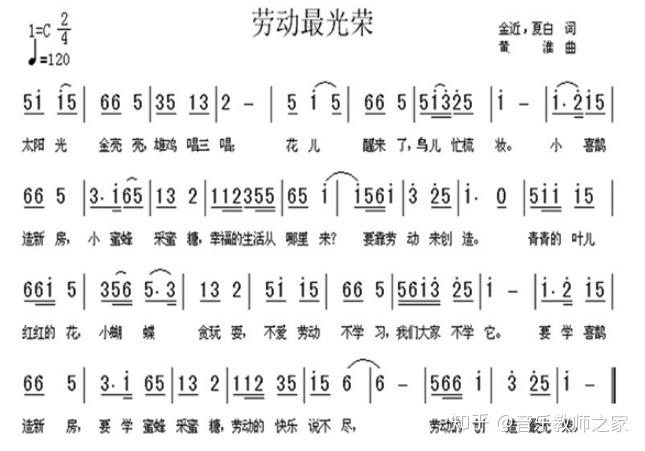 人音版简谱(吴斌主编)小学音乐一年级上聆听 劳动最光荣公开课优质课课件教案视频