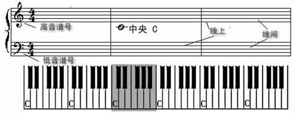 三分钟学会看键盘，教你看懂钢琴五线谱