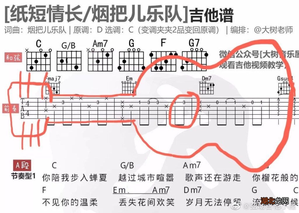 选调和原调是什么意思 回来我的爱吉他谱