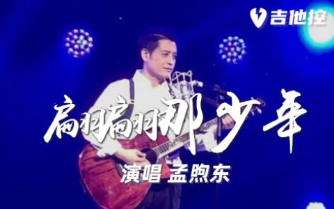 翩翩那少年吉他谱,歌曲,C调简单指弹教学简谱,2张六线谱图片