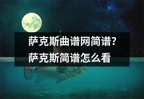 萨克斯曲谱网简谱？萨克斯简谱怎么看