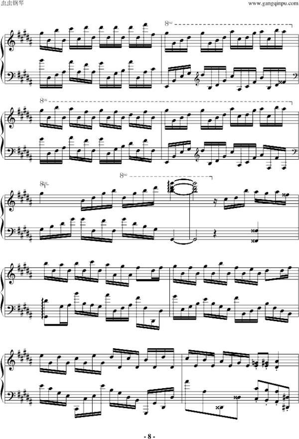 钢琴谱子入门基础知识_钢琴谱子_钢琴谱子流行歌曲