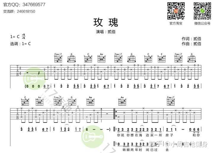 原来的我吉他谱_吉他谱子大全100首_吉他谱简单初学