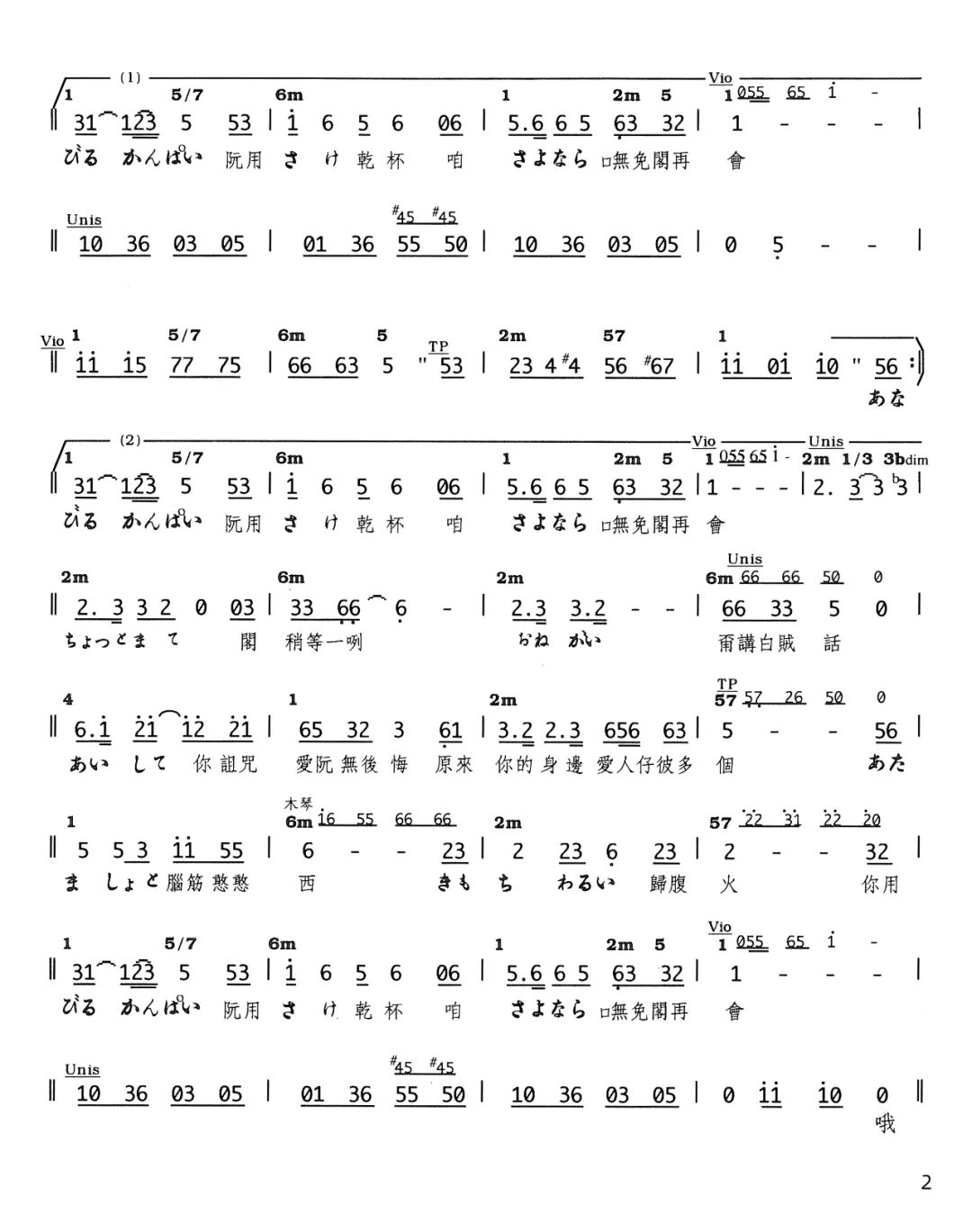 吉他曲简谱_吉他曲简谱怎么弹_吉他乐谱怎么看简谱入门