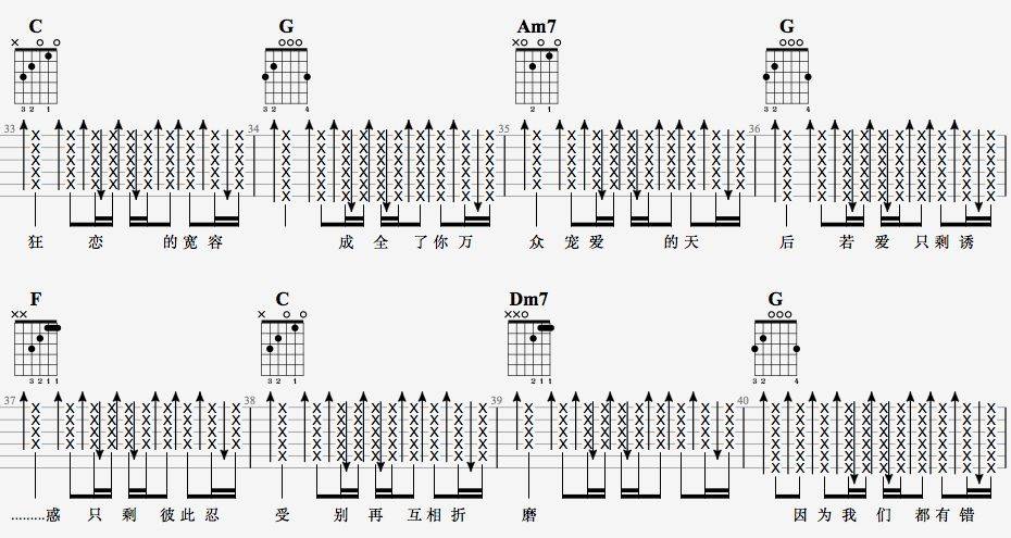 天后吉他谱-11