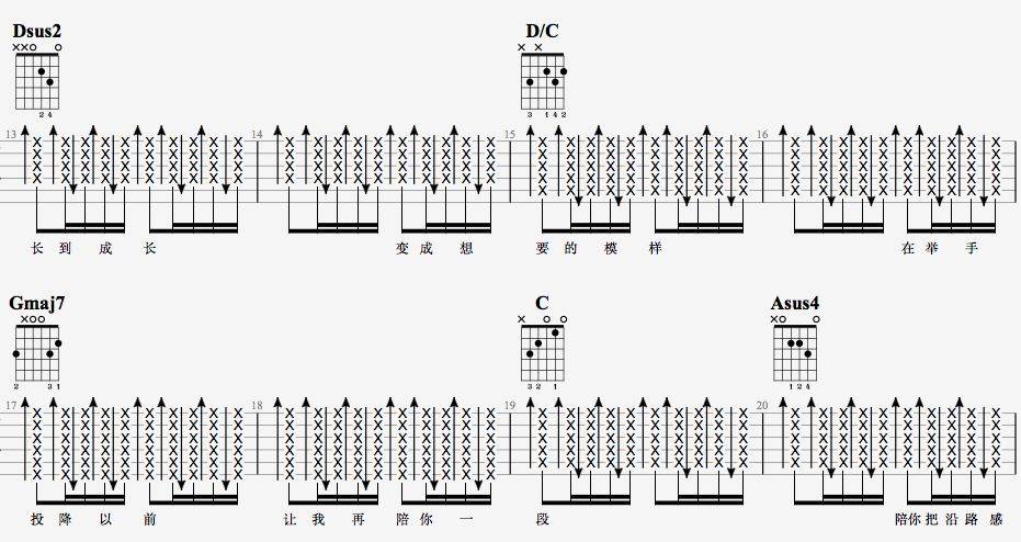 陪你度过漫长岁月吉他谱-3