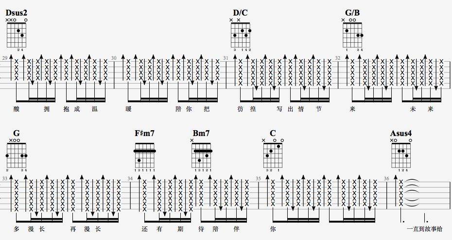 陪你度过漫长岁月吉他谱-5