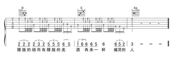 痛哭的人吉他谱-4