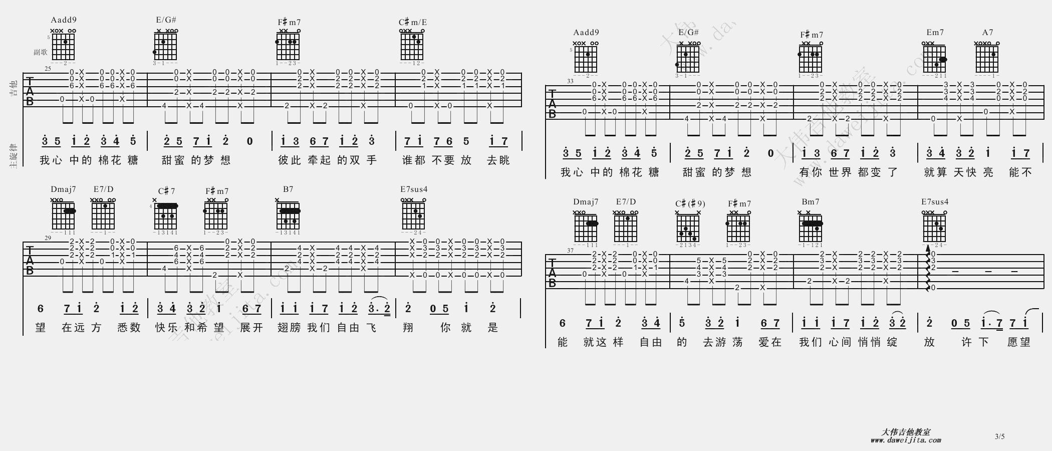 棉花糖吉他谱-3