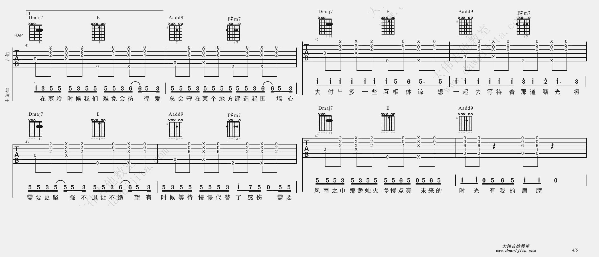 棉花糖吉他谱-4