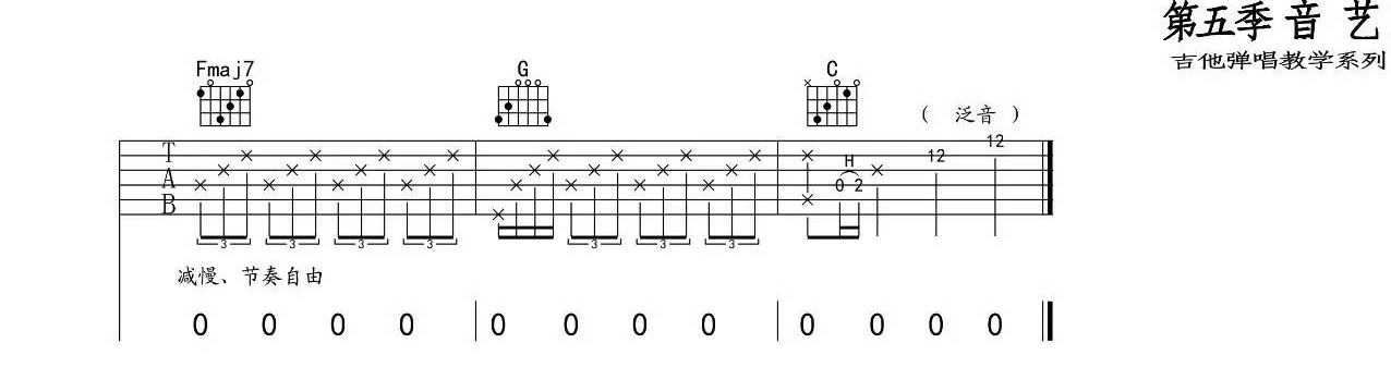 声声慢吉他谱-3