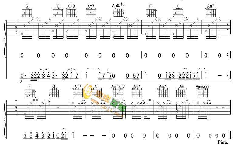 黑色毛衣吉他谱-3