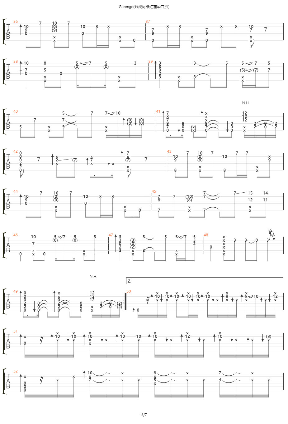 Gurenge吉他谱-3