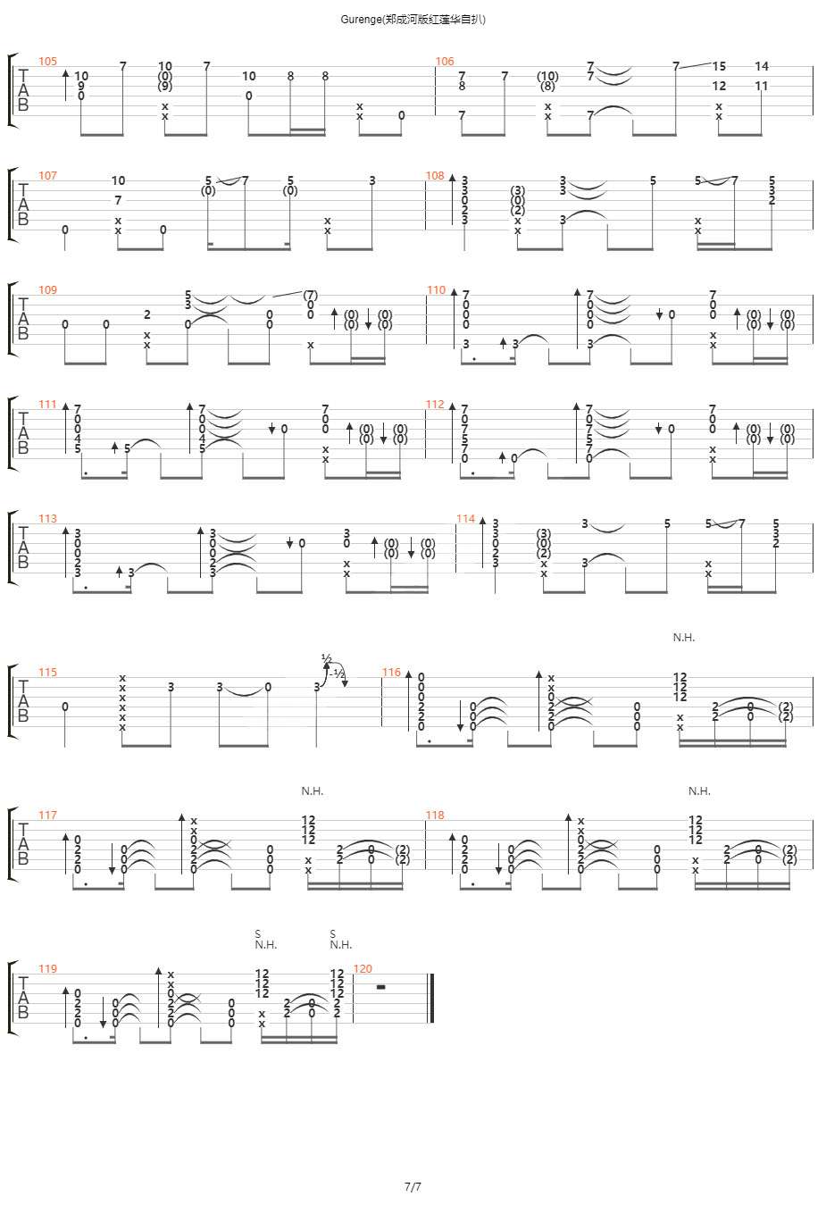 Gurenge吉他谱-7