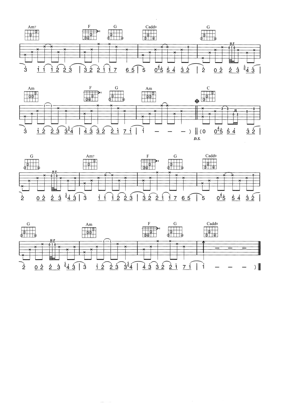 Take Me To Your Heart吉他谱-3