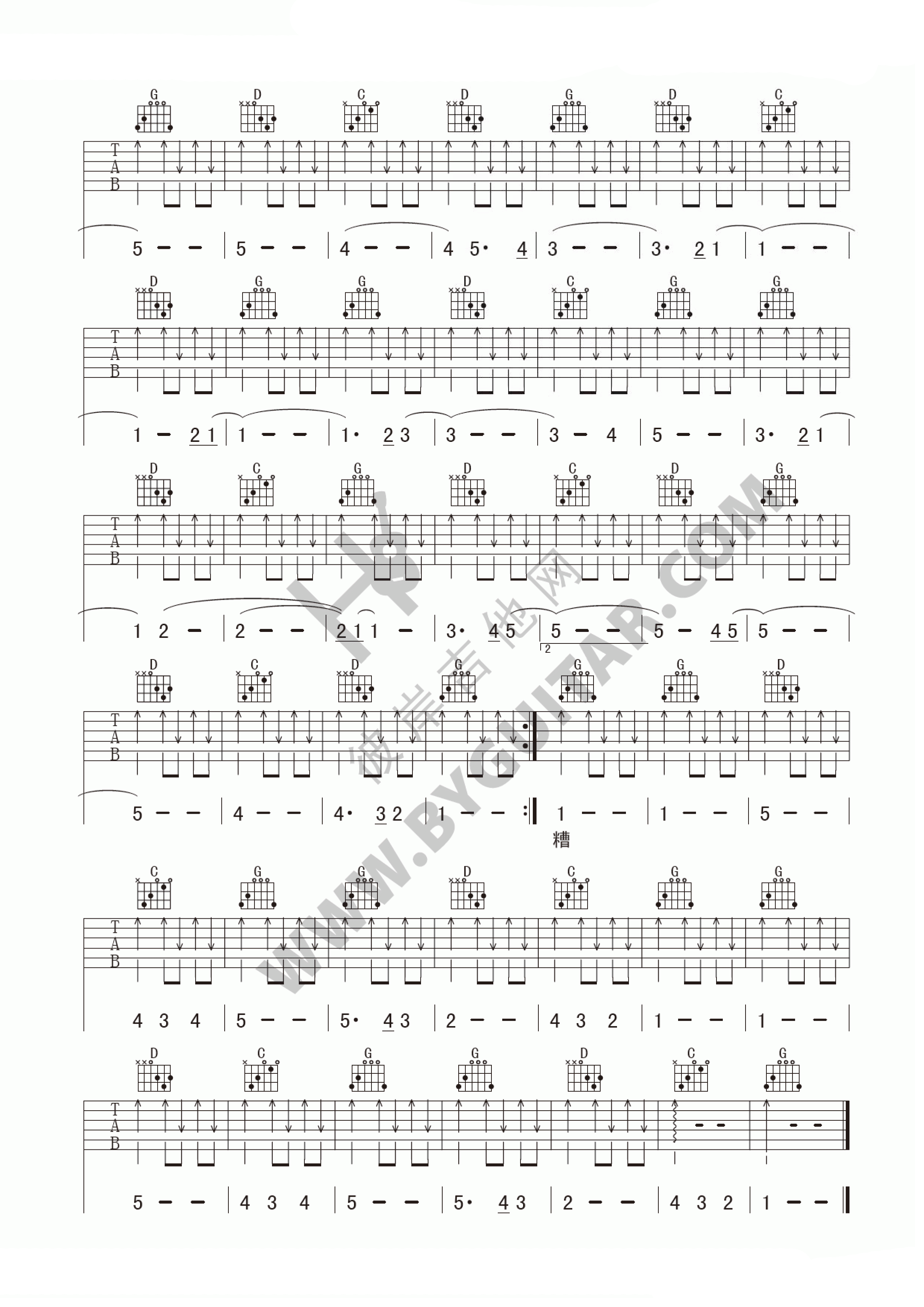 这一切没有想象的那么糟吉他谱-3