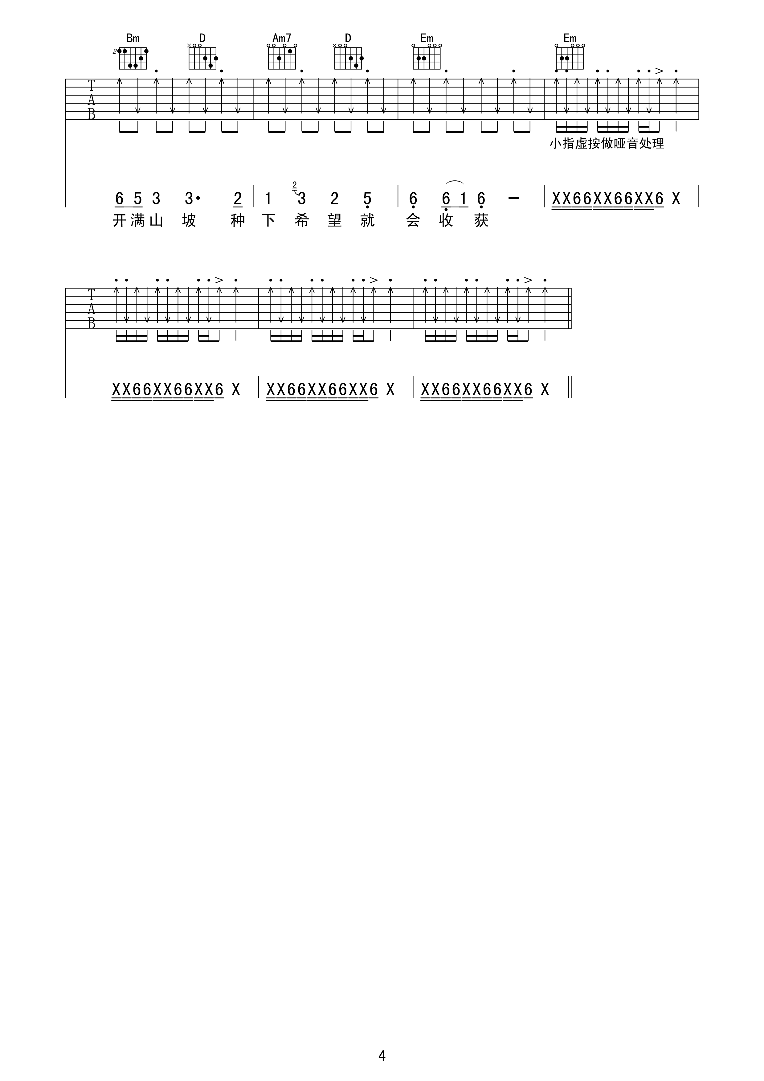 小苹果吉他谱-4