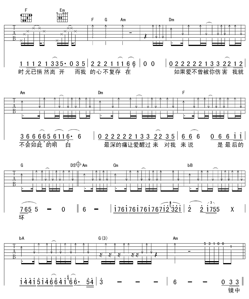 飞舞吉他谱-2