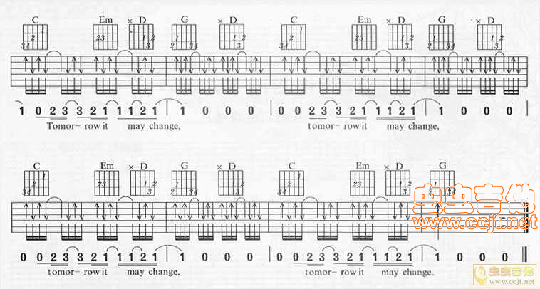 tomorrow吉他谱-3