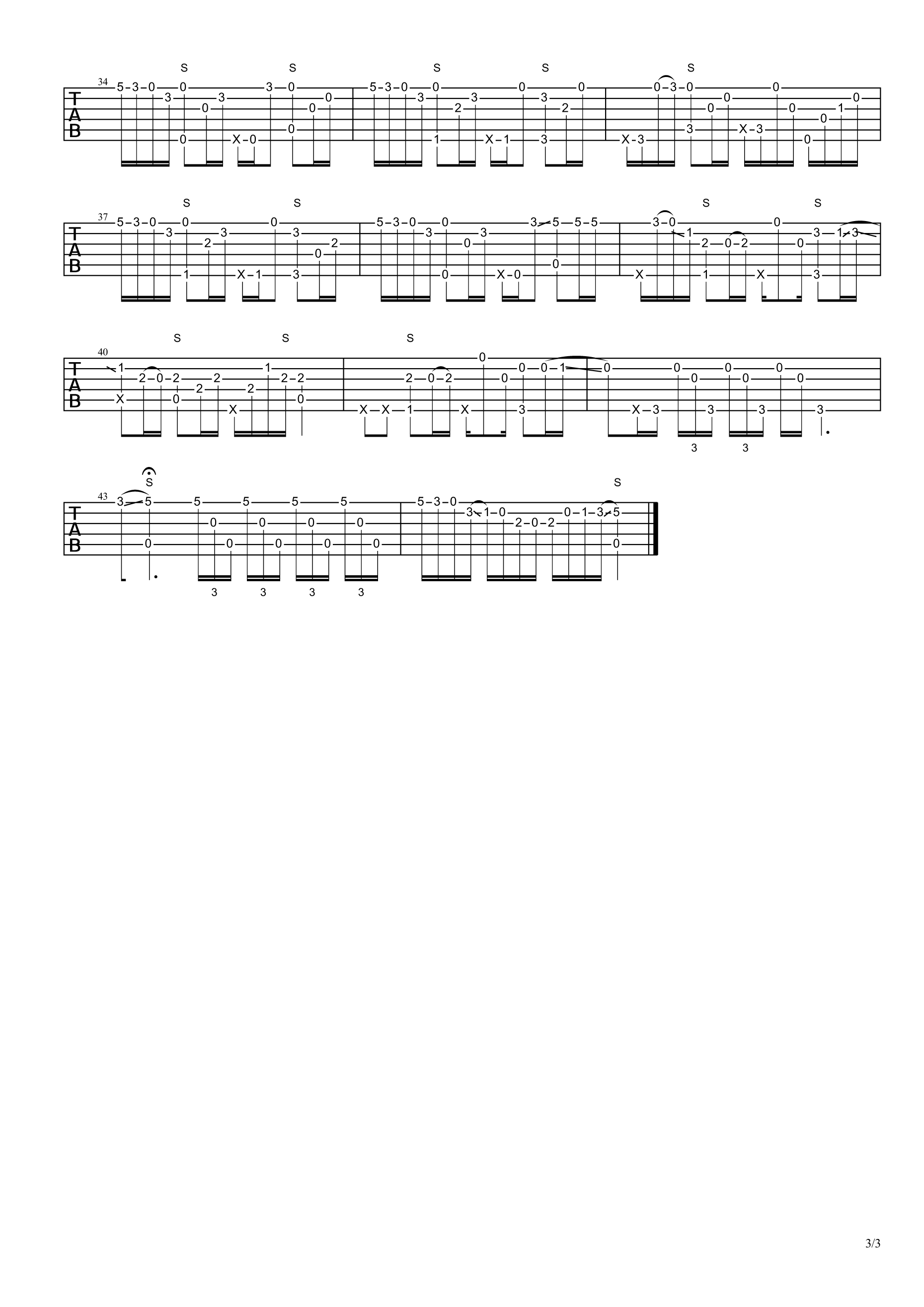 枫叶城吉他谱-3