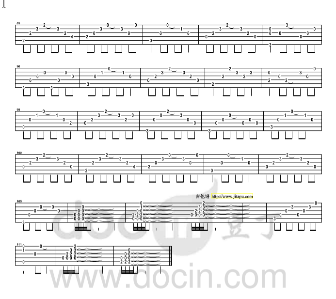 起床吉他谱-3