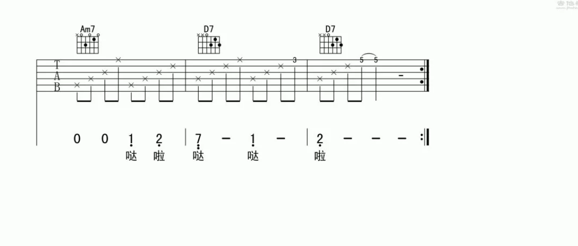 南方的秋天吉他谱-3