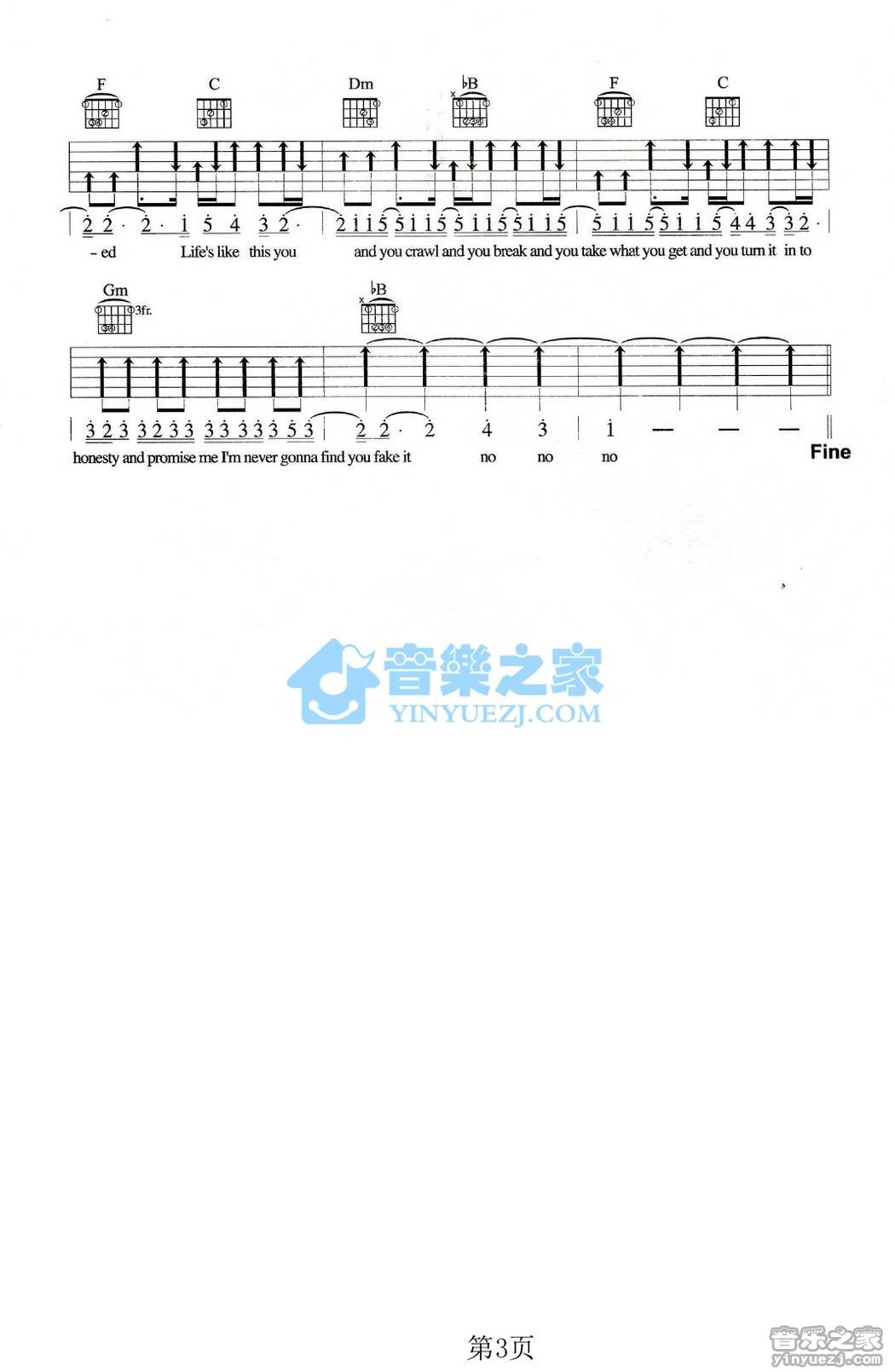 complicated吉他谱-3