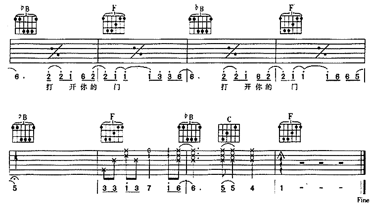 找钥匙吉他谱-4