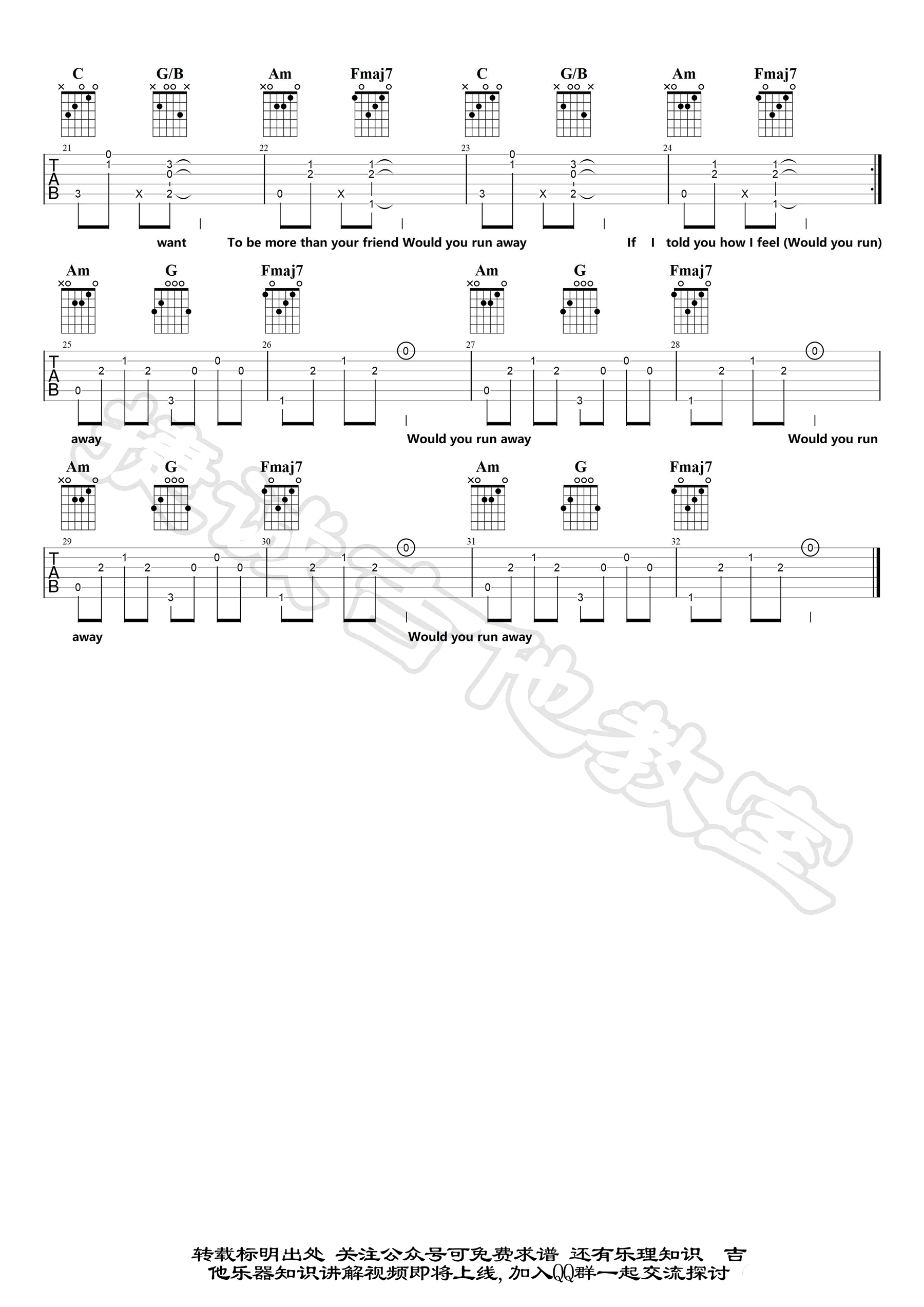 Chaperon吉他谱-2