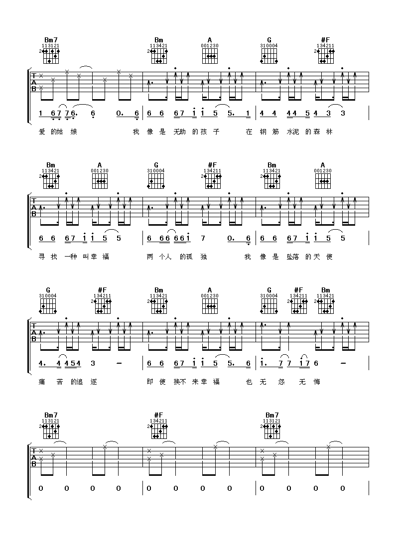 寻找吉他谱-3