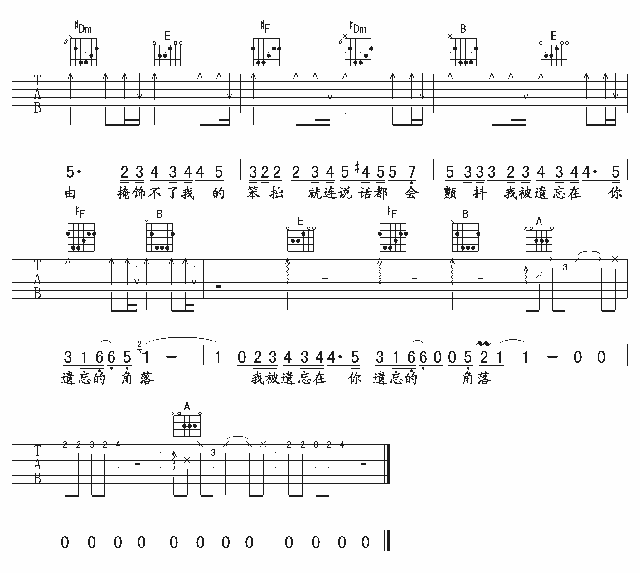你要的不是我吉他谱-3