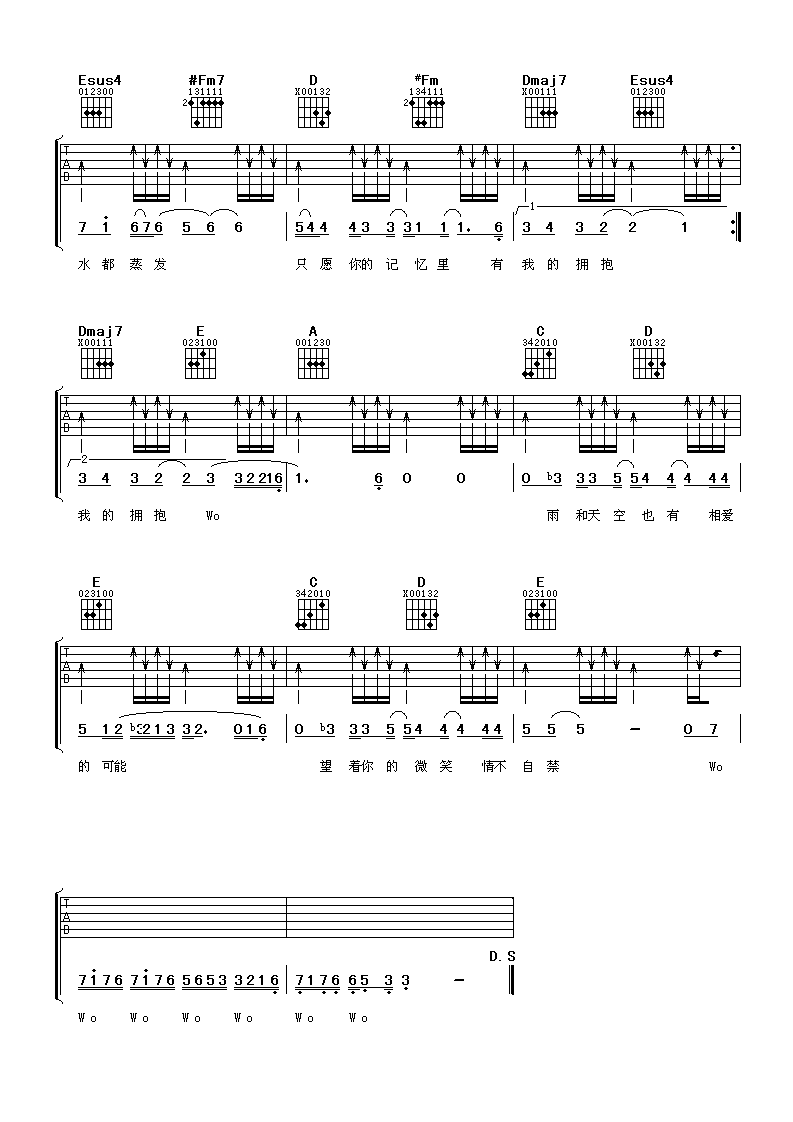 给我你的爱吉他谱-3